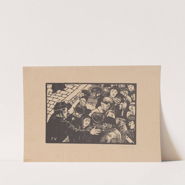 La foule à Paris (1892) by Félix Vallotton