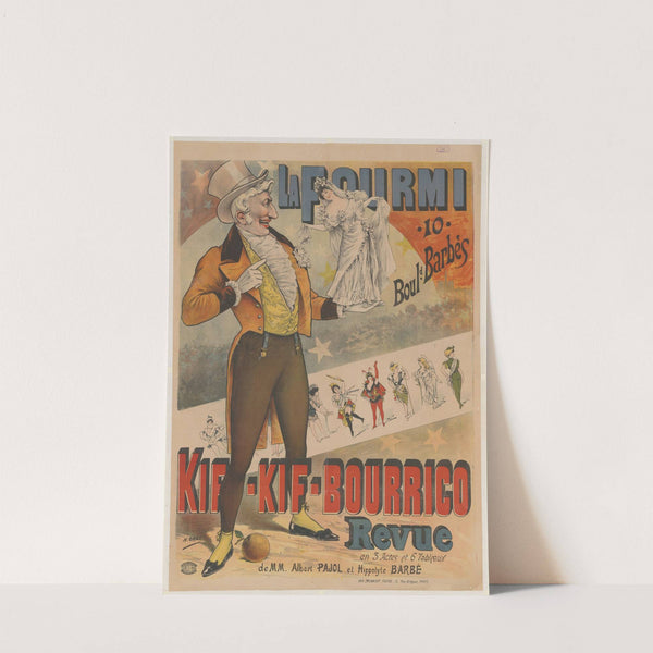 La Fourmi, 10, Boulevard Barbès. Kif-Kif – Bourrico (1897) by Henri Boulanger Gray