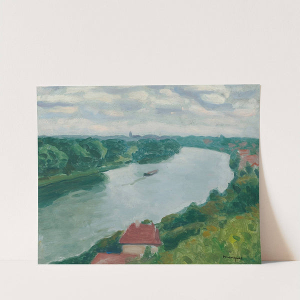 La Frette, la Seine vue des coteaux en direction d’Herblay (1945) by Albert Marquet