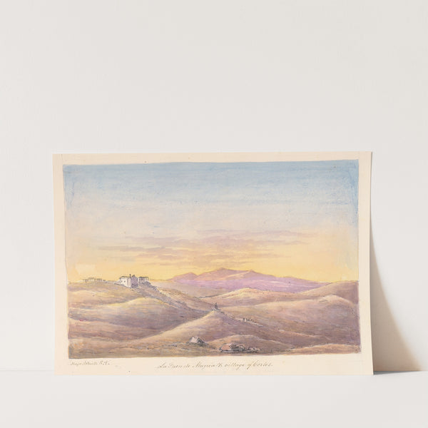 La Fuen de Munia & Village of Cortes by Charles Hamilton Smith