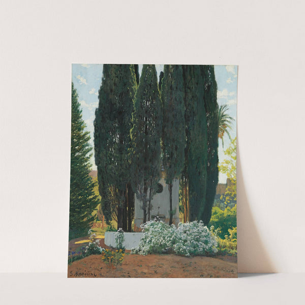 La Fuente De Los Cipreses (The Cypress Fountain) by Santiago Rusiñol