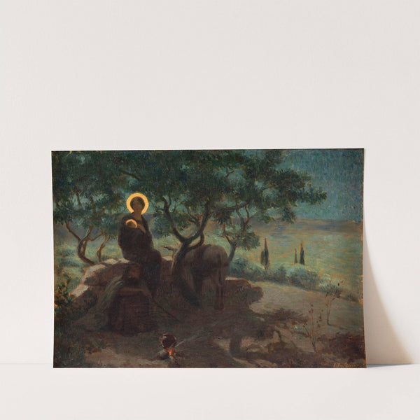 La fuite en Egypte by Edmond Tapissier