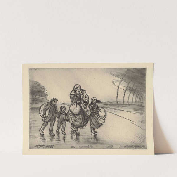 La Fuite (1915) by Théophile Alexandre Steinlen