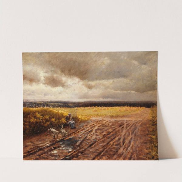 La gardeuse d'oies by Giuseppe De Nittis