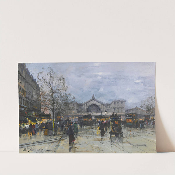 La Gare De L’est by Eugène Galien-Laloue