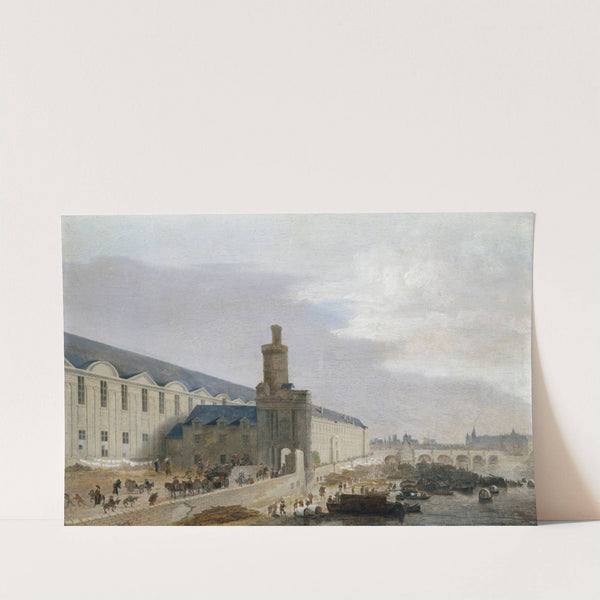 La Grande Galerie du Louvre avec la porte Neuve et la tour de Bois by Abraham de Verwer