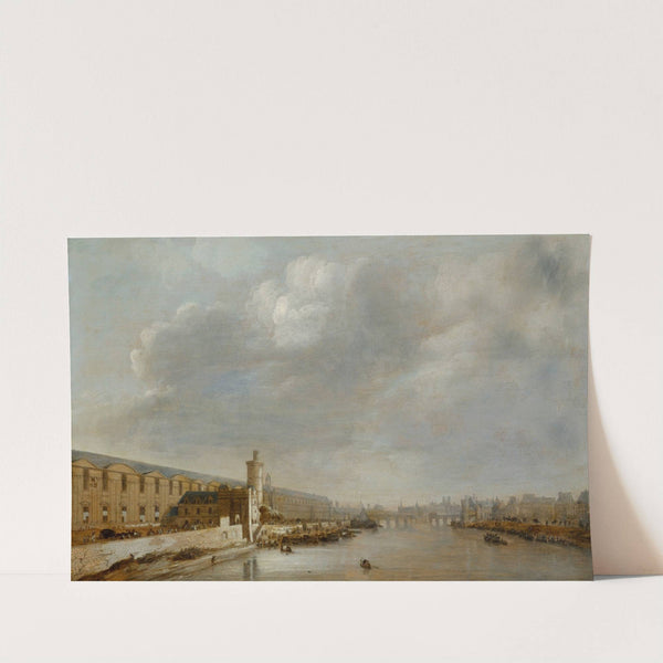 La Grande Galerie du Louvre avec la porte Neuve et la tour de Bois by Abraham de Verwer