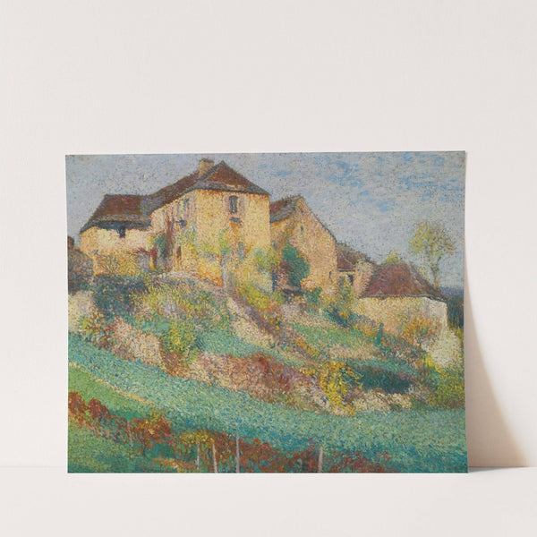 La Grande Maison De La Combe À Labastide-Du-Vert En Été by Henri Martin