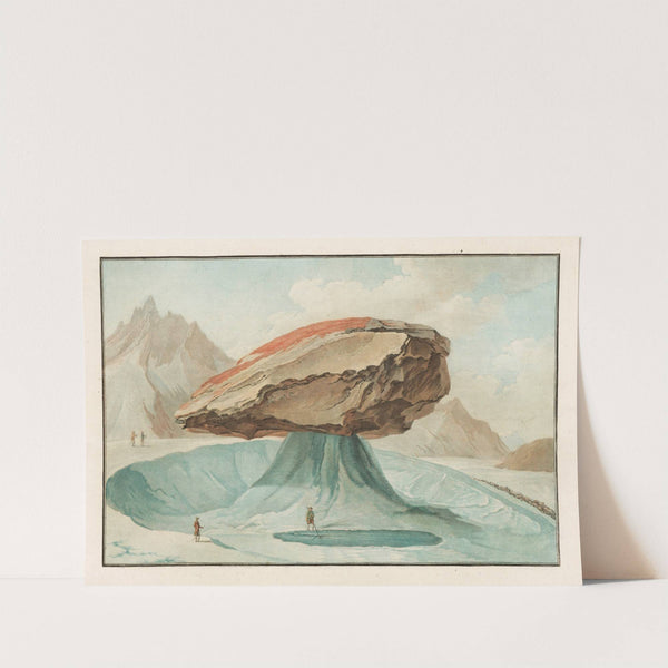 La grosse pierre sur le glacier de Vorderaar Canton de Berne Province d’Oberhassi (1915-1945) by Caspar Wolf