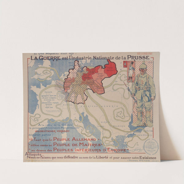 La guerre est l'industrie nationale de la Prusse by Maurice Louis Henri Neumont