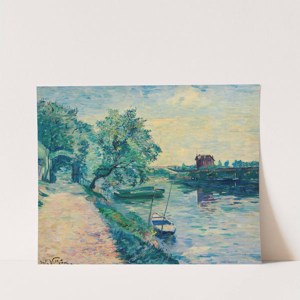 La Guinguette Au Bord De La Seine by Emmanuel de La Villéon