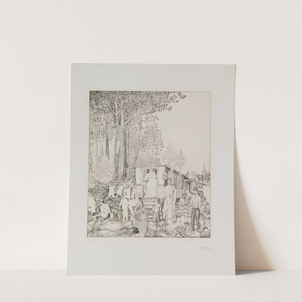 La halte des bohémiens (1938) by Jean-Émile Laboureur