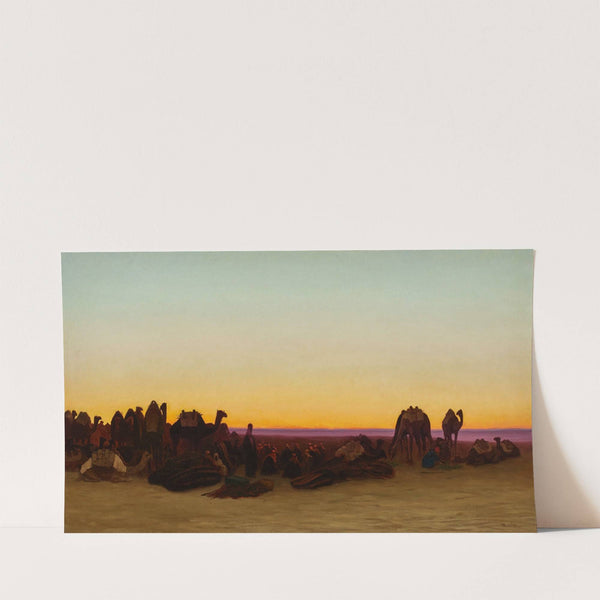 La halte des chameliers by Charles Théodore Frère