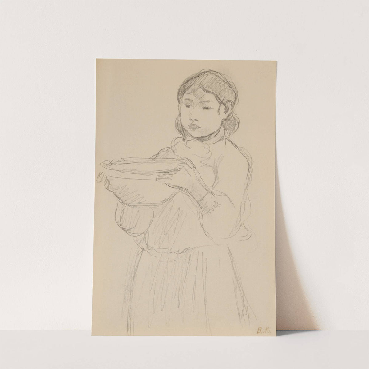 La jatte de lait (circa 1890) by Berthe Morisot
