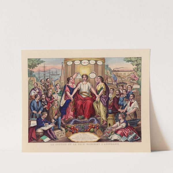 La Justice et la Paix ramenant l’Abondance (1856) by Edme Lordereau