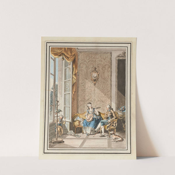 La leçon de guitare (1773 - 1782) by Sigmund Freudenberger