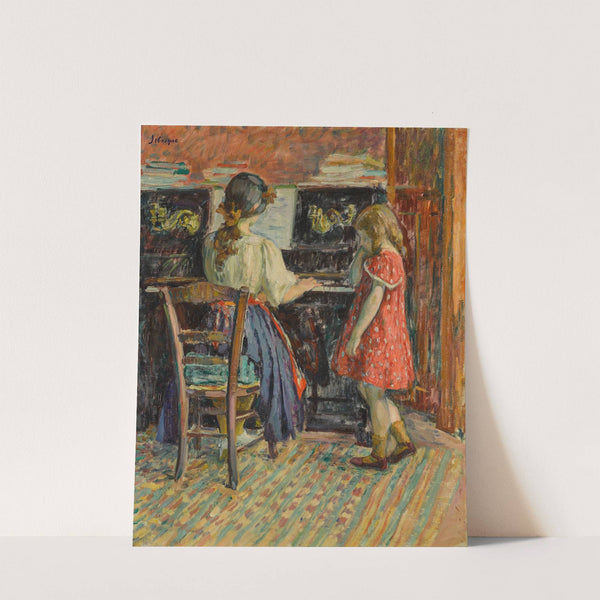 La leçon de piano (Marthe et Nono) (circa 1907) by Henri Lebasque