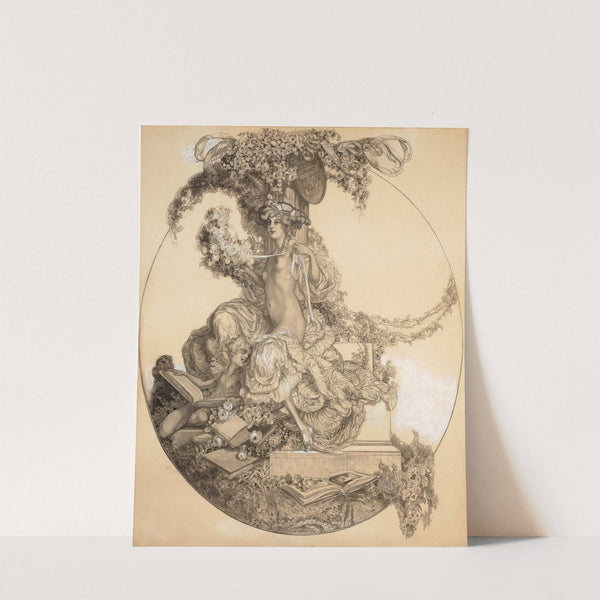 La lecture indiscrète by Franz von Bayros