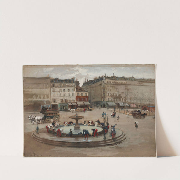 La lessive, place Pigalle, mars 1871. by Isidore Pils