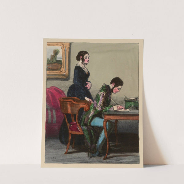 La lettre de Coquardeau (1840) by Paul Gavarni