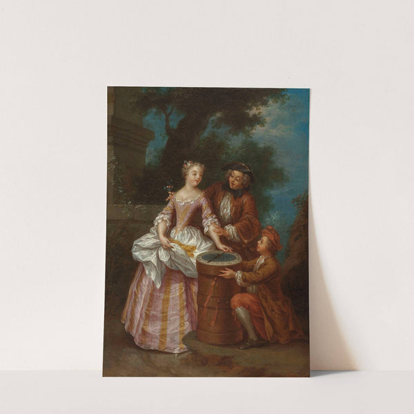 La loterie (1745) by Jean-Baptiste Lebel