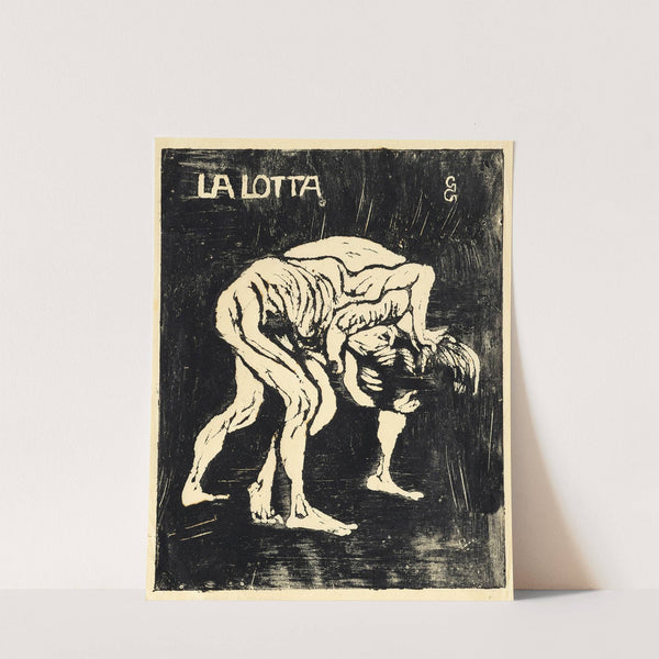 La Lotta I. – Ringende Knaben.- Diego und Alberto by Giovanni Giacometti