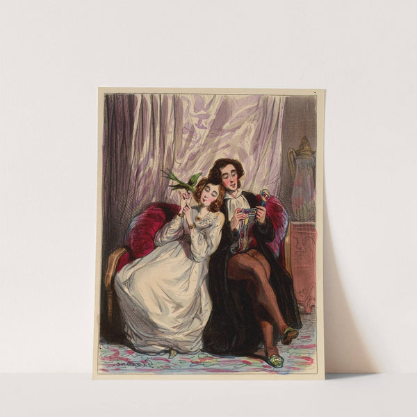 La lune de miel (1839) by Paul Gavarni