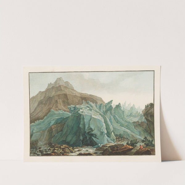 La Lutschinen sortant du Glacier inférieur du Grindelwald (1915-1945) by Caspar Wolf