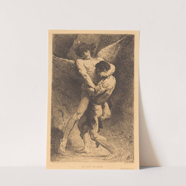La Lutte de Jacob (Jacob Wrestling with the Angel) by Léon Bonnat