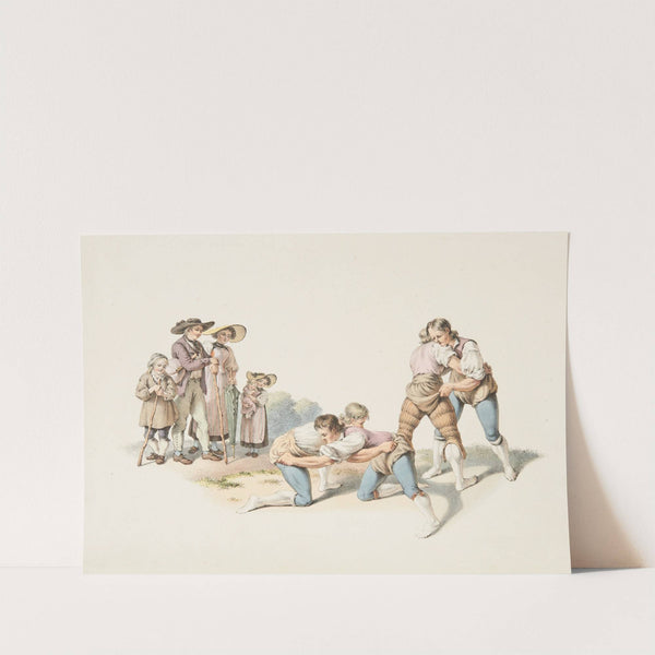 La Lûtte (1828-1829) by Franz Niklaus König