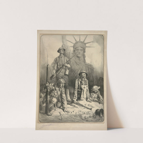 La lutte pour la liberte (1918) by Lucien Jonas