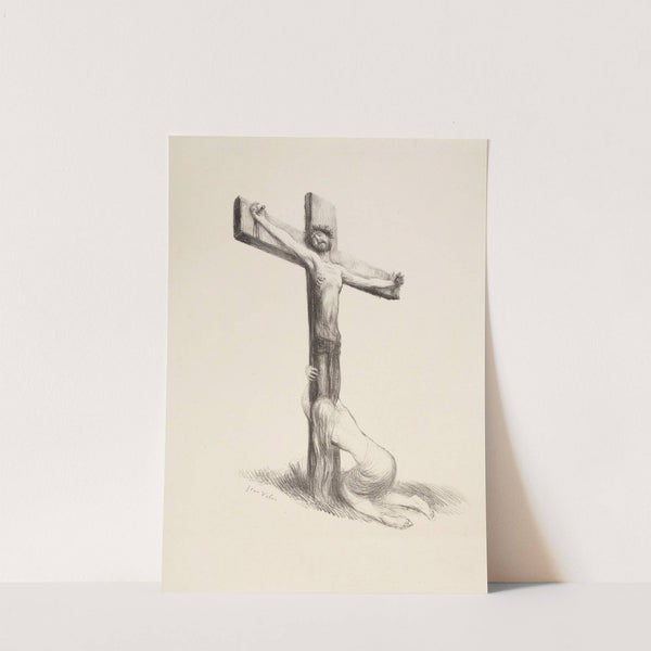 La Madeleine au pied de la Croix (1890s) by Jean Veber