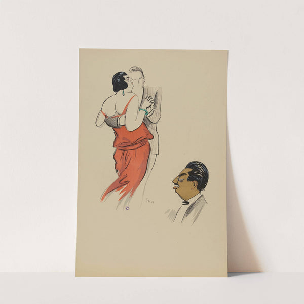 La maharani de Kapurtala dansant en couple et le prince de Kapurtala (1920) by Georges Goursat (Sem)