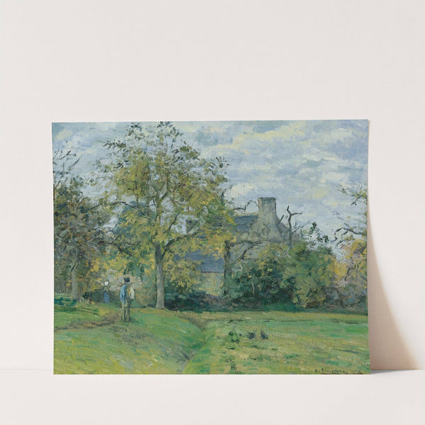 La Maison De Piette À Montfoucault ( 1874) by Camille Pissarro