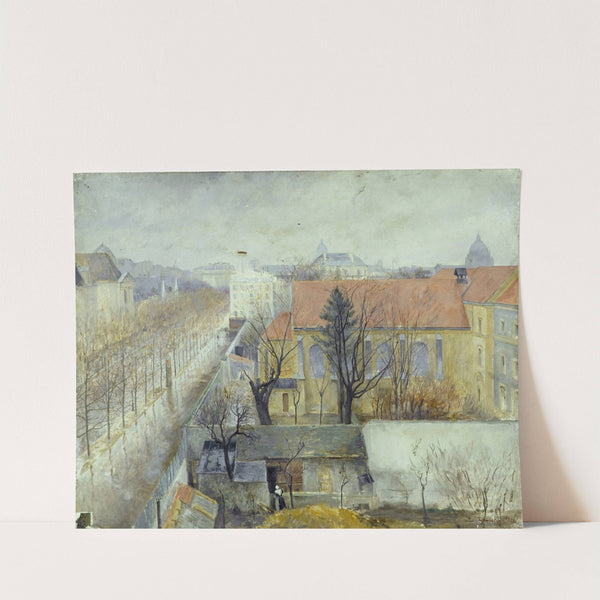 La Maison de refuge du Bon Pasteur, vue de la place Denfert-Rochereau. (1890) by Edouard Zawiski