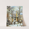 La Maison Rondest Sous La Neige, Pontoise Or Chemin De L’hermitage, Pontoise, Sous La Neige (circa 1875) by Camille Pissarro