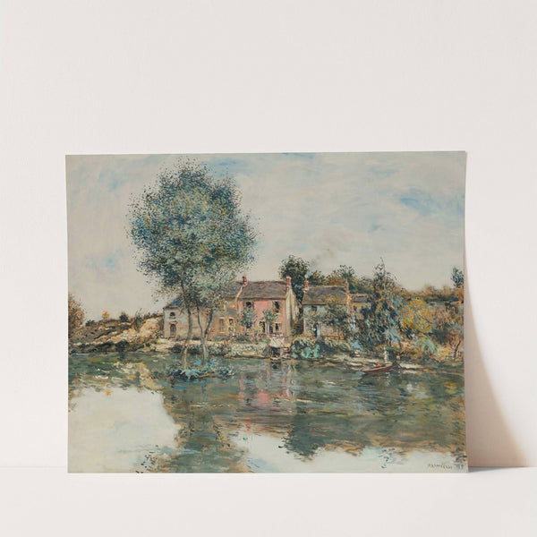 La Maison Rose, Bord De L’Oise by Jean François Raffaëlli