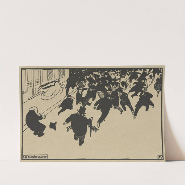 La manifestation (1893) by Félix Vallotton