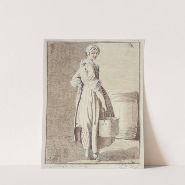 La marchande de Cernaux by Edmé Bouchardon