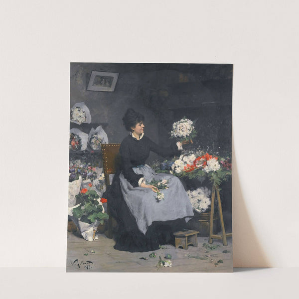 La marchande de fleurs by Victor Gabriel Gilbert