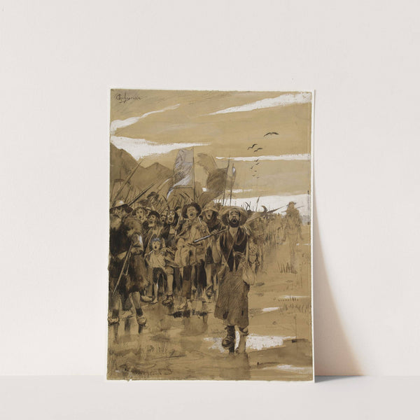 La marche des mineurs (1884) by Georges Antoine Rochegrosse