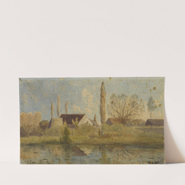 La mare près du village (1855) by Henri-Joseph Harpignies