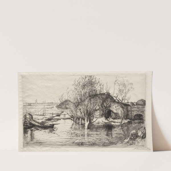 La Masure Inondée (1915) by Auguste Louis Lepère