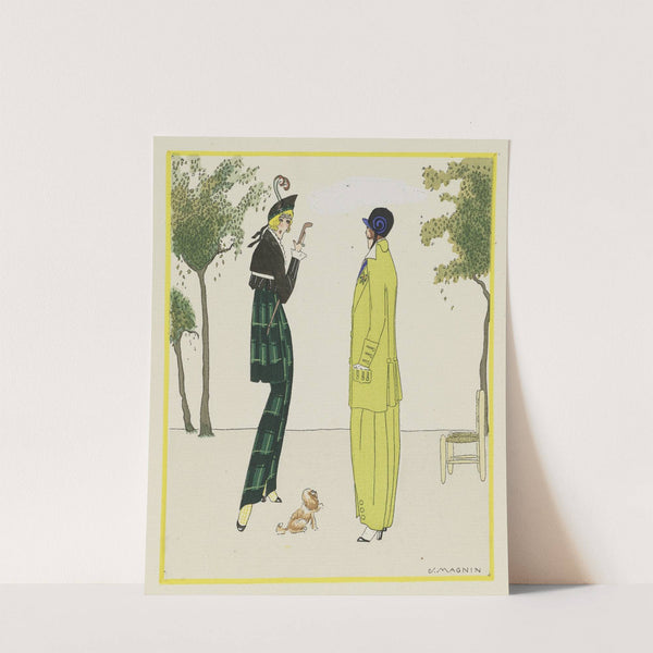 La Matinée de printemps ; Costumes tailleur de Doucet by J. Magnin
