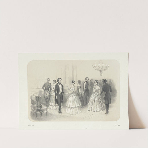 Mlle. Camargo. Pas de la nuit (1844) by Eugène Charles François Guérard