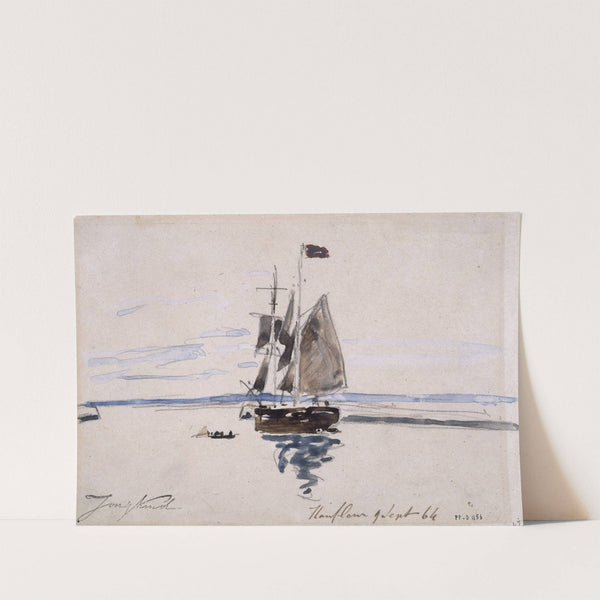 La Mer à Honfleur by Johan Barthold Jongkind