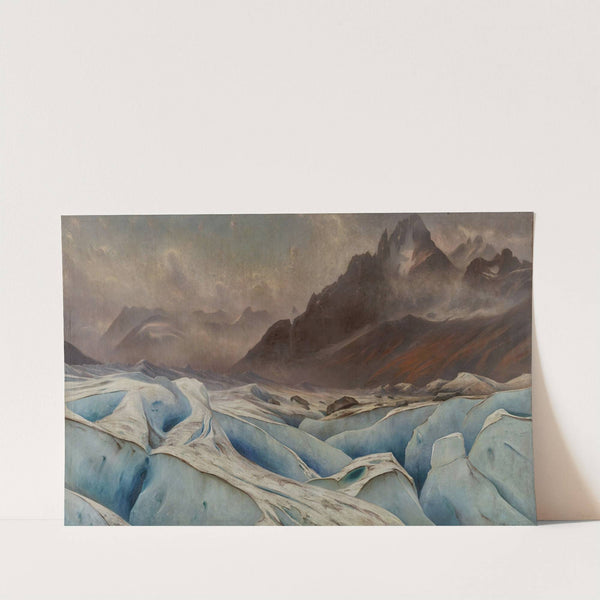 La Mer de Glace et les Grands Charmoz, Chamonix by Gabriel Loppé