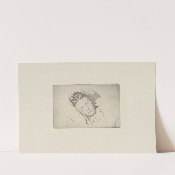 La mère de l’artiste dormant, de face (1887) by Félix Vallotton