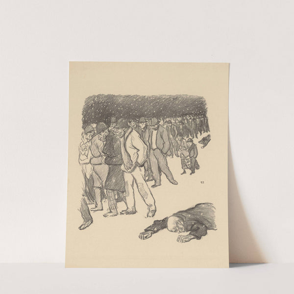 La misère sous la neige (1894) by Théophile Alexandre Steinlen