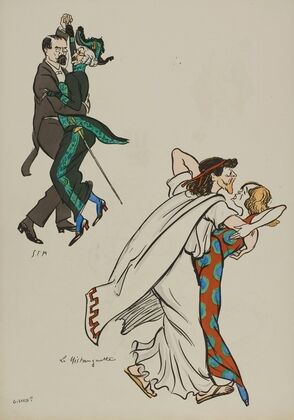 La Mistanguette ; Louis Barthou, Mounet-Sully, Mistinguett (1913)